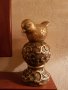 Златно пиленце върху барокова топка–21см, снимка 1 - Декорация за дома - 28291165