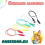 1 комплект 10 бр. електрически тестови кабели с двустранни щипки тип крокодил тестов държач 46 см, снимка 11