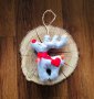 Коледна декорация / Коледни играчки за елха от филц ръчна изработка елен, снимка 2