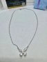 Сребърно колие с мойсанит (Диамант) 1 карат, снимка 5