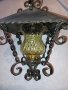 Красив абажур от ковано желязо, снимка 1 - Лампи за таван - 43777823
