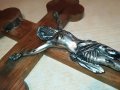 ГОЛЯМ ДЪРВЕН КРЪСТ С ХРИСТОС-46Х27СМ, снимка 15