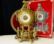 Механичен бронзов часовник W.Germany. , снимка 1 - Антикварни и старинни предмети - 37654025