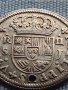 Сребърна монета 2 реала 1723г. Филип пети Севиля Испания 12225, снимка 7