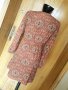Нова керемидено кафява къса разкроена рокля от шифон С , снимка 3