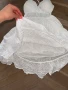 Дамска бяла рокля от памучна материя, снимка 4