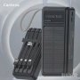 Соларно зарядно за телефон, Power Bank, 4 кабела, 30000mAh, LED фенерче, microUSB, USB tаpe C..., снимка 3