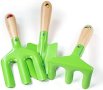 Нов комплект дървени играчки градински инструменти деца подарък, снимка 8