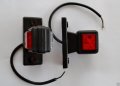 1 бр. ЛЕД LED рогчета квадрат късо червено-бяло 12-24V , Полша , снимка 3