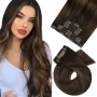 Нови Естествени Удължения за Коса, Омбре Ефект, 24 Инча, 7 Части за жени Прическа, снимка 1