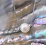 Ослепително колие от бели естествени перли,8мм, снимка 1 - Колиета, медальони, синджири - 38690612