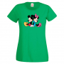 Дамска тениска Mickey & Minnie Мини Маус,Микки Маус.Подарък,Изненада,, снимка 1