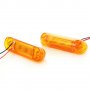 Диодни ЛЕД LED габарити с 3 SMD диода , ОРАНЖЕВИ , 12-24V L0072 , снимка 3