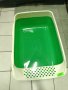 Зелена Огромна котешка тоалетна леген 62/43/14 см, снимка 1 - За котки - 43653173