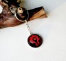 Комплект Хорде World of Warcraft колие и ключодържател, Horde медальон синджирче, геймърски колиета,, снимка 2