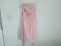Розова рокля с тюл и дантела, снимка 1 - Рокли - 26708506
