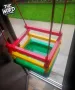 Детска люлка със закрепващи въжета и метални халки, снимка 2