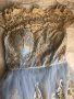 Chi Chi London Дамска официална рокля - светло синьо и златисто / дантела, снимка 13