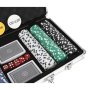 Луксозен комплект за игра на покер сет 300 жетона в куфар, снимка 4