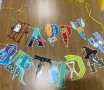 Хари Потър harry potter надпис Happy Birthday картонен на въже Парти Гирлянд Банер Флаг, снимка 3