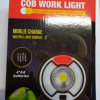 Акумулаторна работна лампа с USB и Солар, снимка 2 - Лед осветление - 28338464
