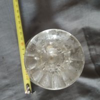 стар кристален свещник арт деко, снимка 4 - Антикварни и старинни предмети - 32751462