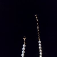 Колие с перли и висулка "Angel", снимка 7 - Колиета, медальони, синджири - 35118502
