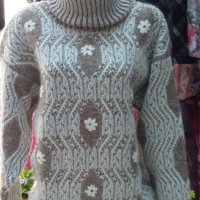 Блузони и пуловери от мохер-ръчно плетиво, снимка 1 - Блузи с дълъг ръкав и пуловери - 32547561