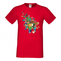 Мъжка тениска майнкрафт Minecraft 3,Minecraft,Игра,Забавление,подарък,Изненада,Рожден Ден., снимка 16 - Тениски - 36495038