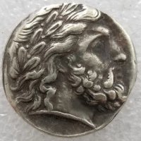 Монета Тетрадрахма - Филип II Македонски - РЕПЛИКА, снимка 1 - Нумизматика и бонистика - 32580956