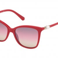 Swarovski нови дамски луксозни слънчеви очила с кристилни елементи червени , снимка 2 - Слънчеви и диоптрични очила - 33545942
