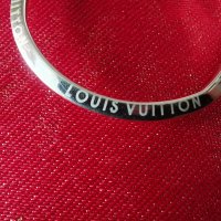 Златни обеци Louis Vuitton 14к 3,44 гр. 40мм, снимка 3 - Обеци - 43369346