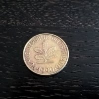 Монета - Германия - 10 пфенига | 1990г.; серия F, снимка 2 - Нумизматика и бонистика - 28617257
