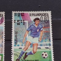 Пощенски марки чиста комплектна серия Футбол Световно първенство Мексико 86г. За колекция - 22547, снимка 4 - Филателия - 36662842
