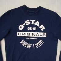 G-STAR RAW оригинално горнище XS памучен суичър Logo Sweatshirt, снимка 2 - Суичъри - 44001524