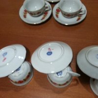 Стар български порцелан чашки за кафе барок , снимка 6 - Антикварни и старинни предмети - 42963030