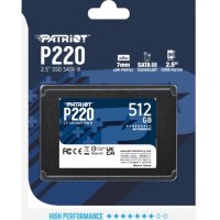 512GB SSD Patriot P210 Нови с гаранция, снимка 3 - Твърди дискове - 39281343