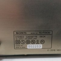 Дек Sony TC-FX430, снимка 7 - Декове - 27471999