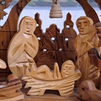 Дърворезба ,,Раждането на Исус Христос,,, снимка 2 - Антикварни и старинни предмети - 43390650