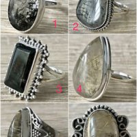 10% НАМАЛЕНИЕ! Нови 925 сребърни пръстени обици ръчна изработка бижута, снимка 3 - Пръстени - 27378303
