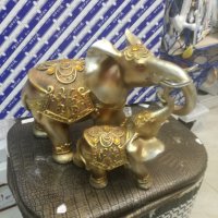 Продавам статуетка двойни слончета! , снимка 1 - Статуетки - 26748179