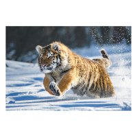 Пъзел Тигър в снега, 200 части Код: 02000701, снимка 1 - Игри и пъзели - 43226451