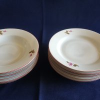 Порцеланови чинии за хранене- Горски слез-"Китка" , снимка 1 - Чинии - 33547156