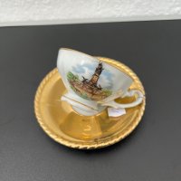Колекционерска чашка за кафе с позлата. №4829, снимка 3 - Колекции - 43199957