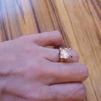 Златен пръстен, снимка 4 - Пръстени - 43254378