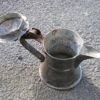 Кана чайник джезве с капак, снимка 4 - Антикварни и старинни предмети - 28401887