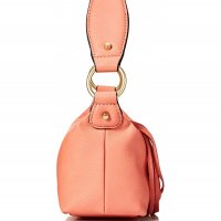 ПРОМО 🍊 GUESS 🍊 Малка кожена дамска чанта в розово златисто 20x14x9 см нова с етикети, снимка 7 - Чанти - 26374952