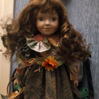 Ръчно изработена стара порцеланова кукла , снимка 2 - Колекции - 44883309