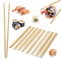 4295 Бамбукови клечки за суши, 10 чифта, снимка 6 - Прибори за хранене, готвене и сервиране - 43308624