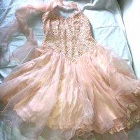 Дамска официална рокля цвят праскова, снимка 1 - Рокли - 28746963